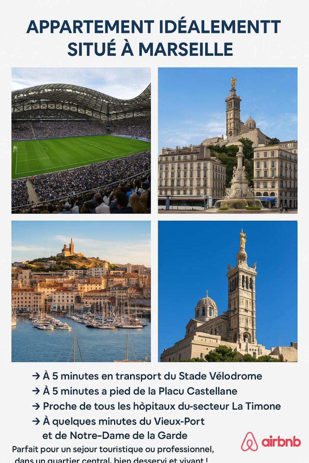 Massilia Mood ,Centre, Stade Velodrome, La Timone, La Conception , Wifi Gratuite Marseille Ngoại thất bức ảnh